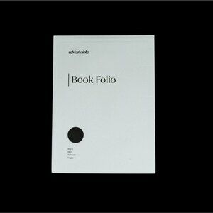 reMarkable 2 Book Folio Black Leather Magnetic Notebook Cover Case NWOT